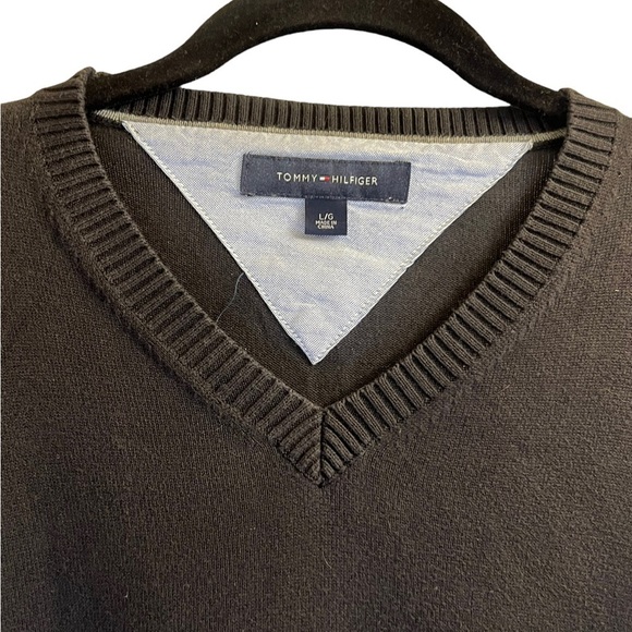 Tommy Hilfiger Sweater L Navy Blue Lon - Picture 5 of 12